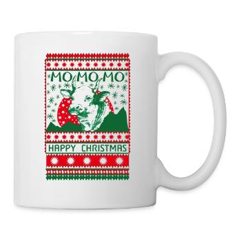 ugly christmas sweater, Cow - Tasse - Weiß - Rechts