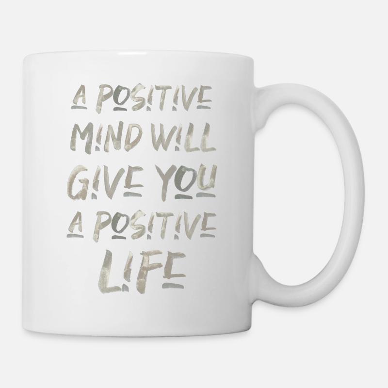 Inspiration Motivation Schrift Spruch Englisch - Tasse - Weiß