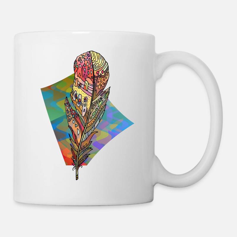 Plume - Mug blanc - blanc