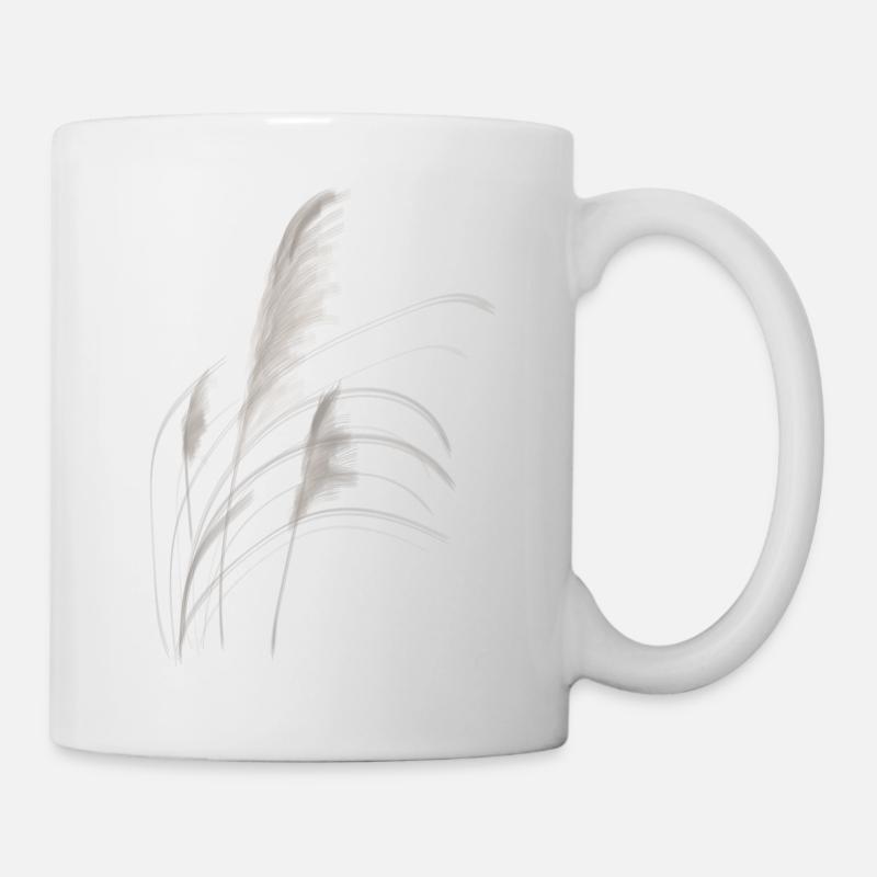 Pampasgras - Tasse - Weiß