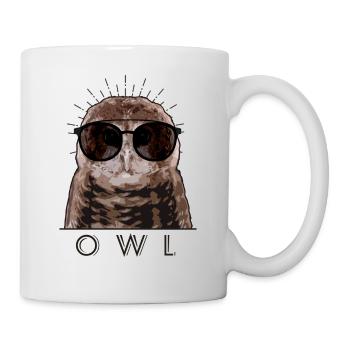 Owl Gläser Vintage - Tasse - Weiß - Rechts
