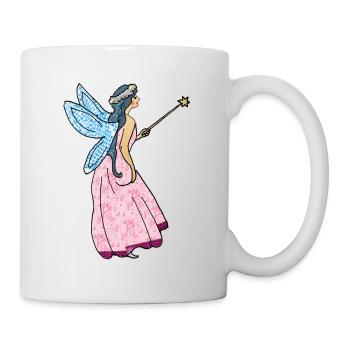 Fee mit Zauberstab - Tasse - Weiß - Rechts