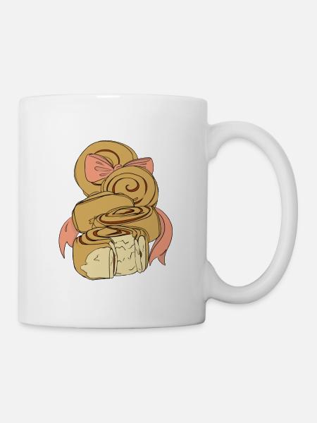Rouleaux à la cannelle - Mug blanc - blanc