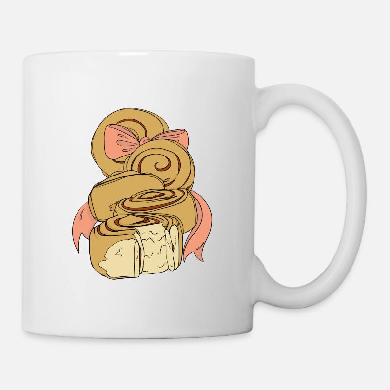 Rouleaux à la cannelle - Mug blanc - blanc