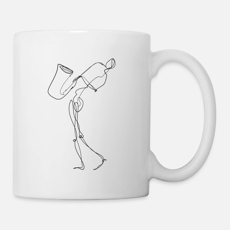 Saxophonist - Tasse - Weiß