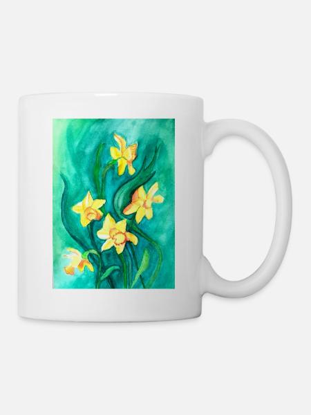 Daffodils - Mug - white