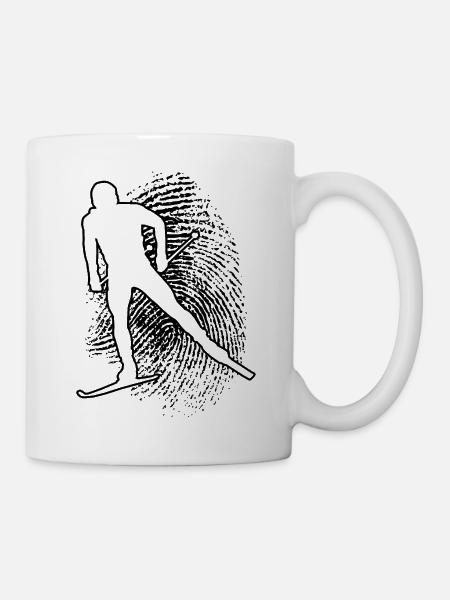 Herren Damen Langlauf Classic Langlauf Skating - Tasse - Weiß