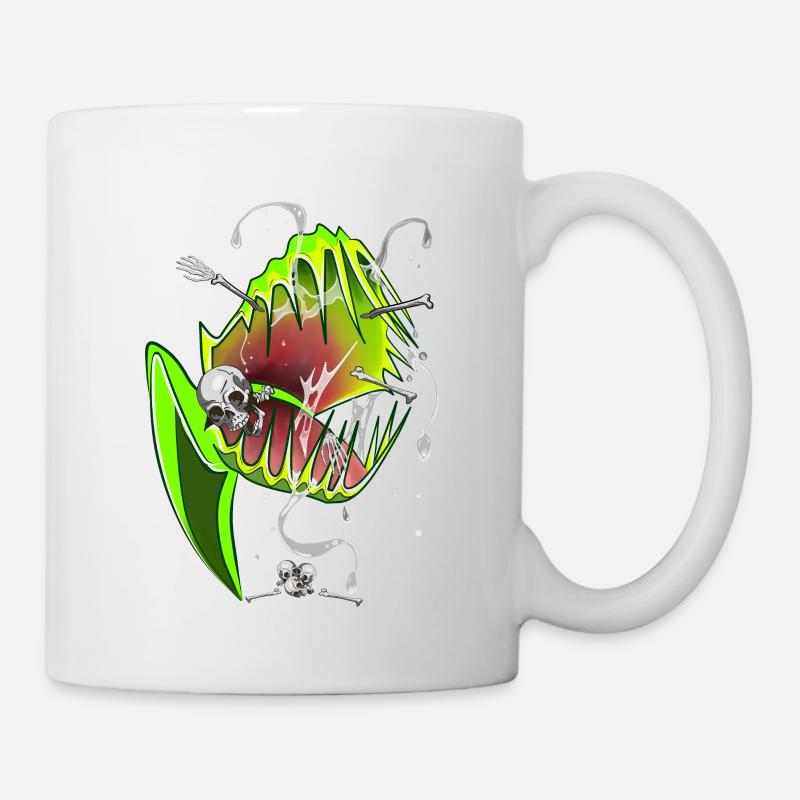 Botanical Shirt Carnivorous Plants Venus Flytrap - Tasse - Weiß