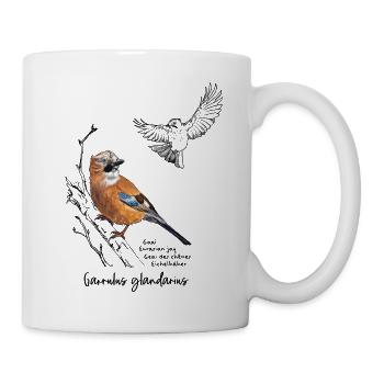 Geai - Mug blanc - blanc - Droite