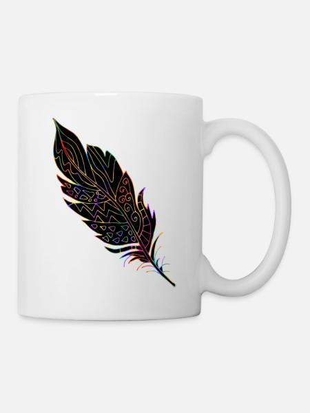 Plume - Mug blanc - blanc