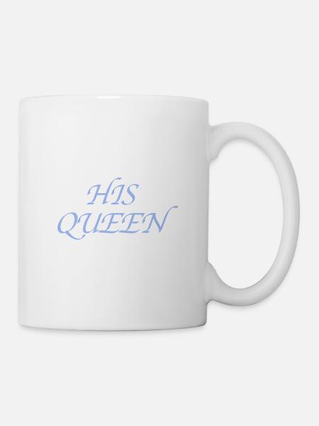 His Queen - Tasse - Weiß