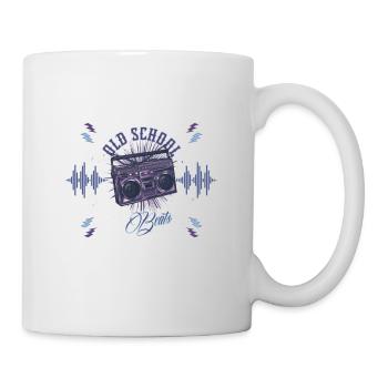 Old School Beats - Tasse - Weiß - Rechts