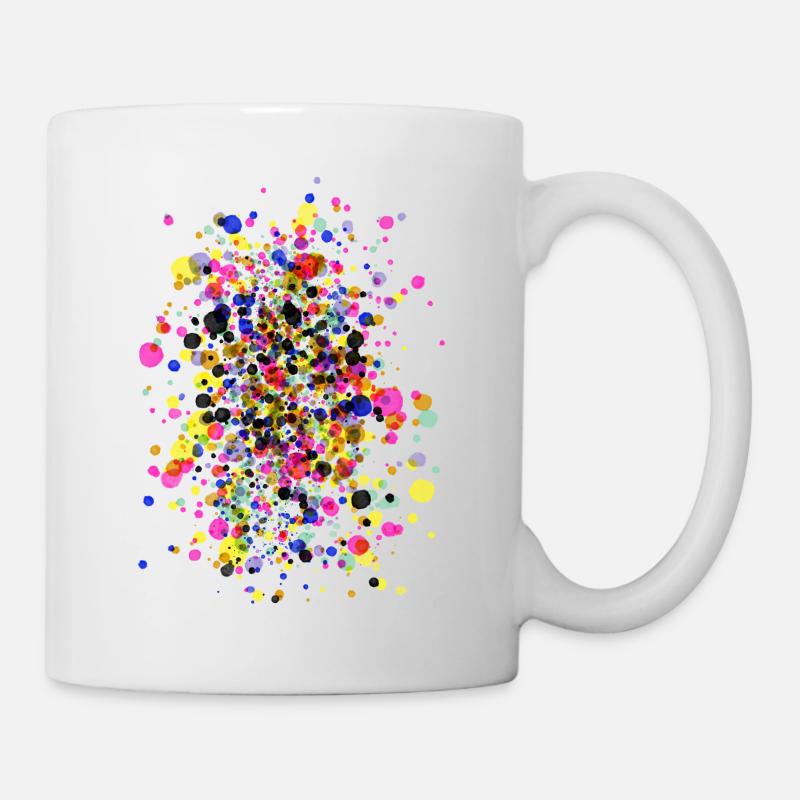 Konfetti super bunt - Tasse - Weiß