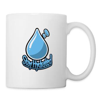 Stay Hydrated! Drink water illustration design - Mug - white - Right