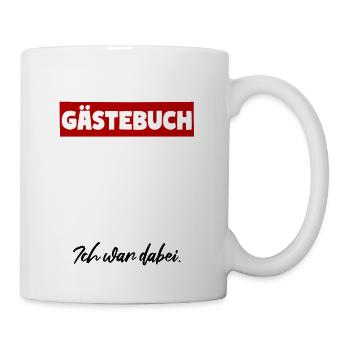 Gästebuch Ich war dabei! Gästeliste - Tasse - Weiß - Rechts