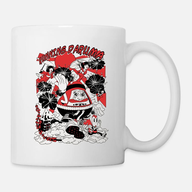 Daruma Running - Mug - white