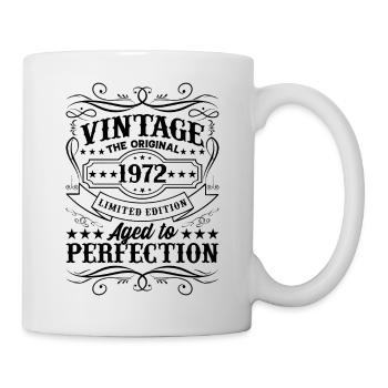 Vintage 1972 Aged to Perfection Birthday Gift - Mug blanc - blanc - Droite