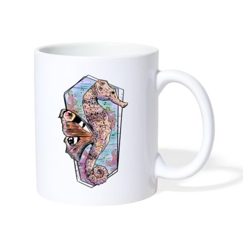 Fantasy seahorses in watercolors - Mug