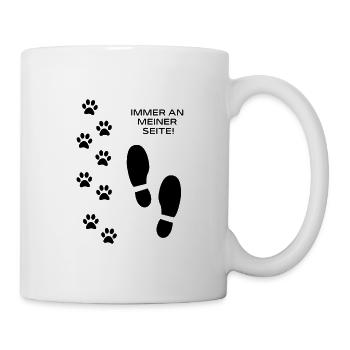 Immer an meiner Seite - Hundefan.Shop - Tasse - Weiß - Rechts