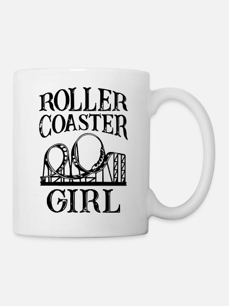 Roller Coaster Girl - Tasse - Weiß
