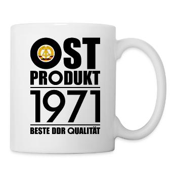 55. GEBURTSTAG OSSI OSTPRODUKT 1971 DDR - Tasse - Weiß - Rechts