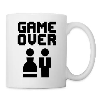 Game Over Bachelor Party Gamer Humor - Mug - white - Right