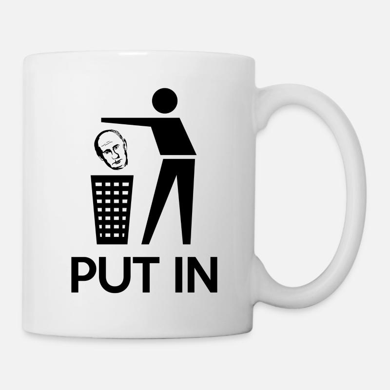 PUT IN ( ANTI WAR SYMBOL ) - Tasse - Weiß