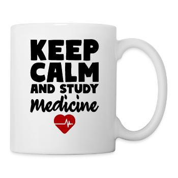 Keep Calm And Study Medicine - Tasse - Weiß - Rechts
