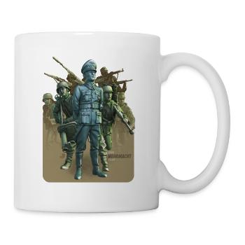 Deutsche Soldaten des Zweiten Weltkriegs - Tasse - Weiß - Rechts