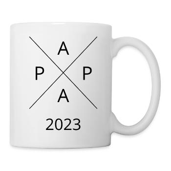 Papa 2023 Idée cadeau Fête des pères Anniversaire Père - Mug blanc - blanc - Droite