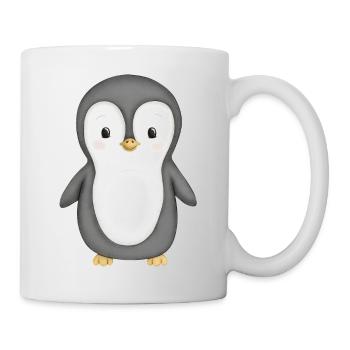 süßer Pinguin - Tasse - Weiß - Rechts