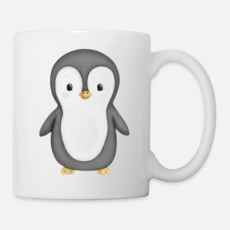 süßer Pinguin - Tasse - Weiß