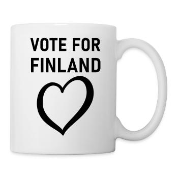 Votez pour la Finlande, Suomi Eurovision songcontest - Mug blanc - blanc - Droite