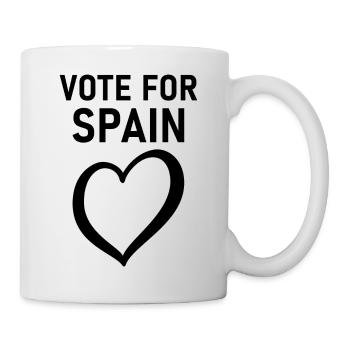 Votez pour l’Espagne, l’Espagne, le concours Eurovision de la chanson - Mug blanc - blanc - Droite
