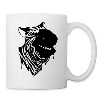 Zebra - Tasse - Weiß - Rechts