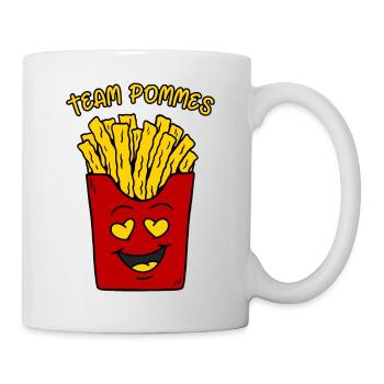 Sac à frites Funny Fries Team Fries - Mug blanc - blanc - Droite