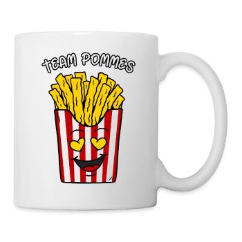 Drôle de frites Sac de frites Frites d’équipe - Mug blanc - blanc - Droite
