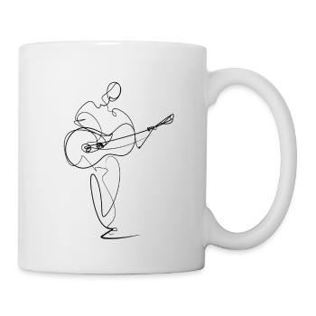 Gitarre - Tasse - Weiß - Rechts