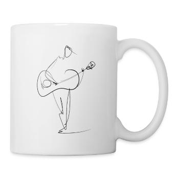Gitarre - Tasse - Weiß - Rechts