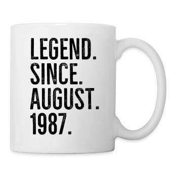 Légende depuis août 1987 - Mug blanc - blanc - Droite