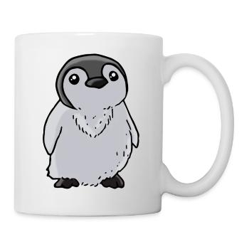 Pinguin Baby - Tasse - Weiß - Rechts