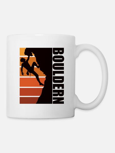 Bouldering - Boulderer - Mug - white