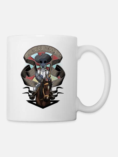 L’extraterrestre Don Quichotte - Version couleur - Mug blanc - blanc
