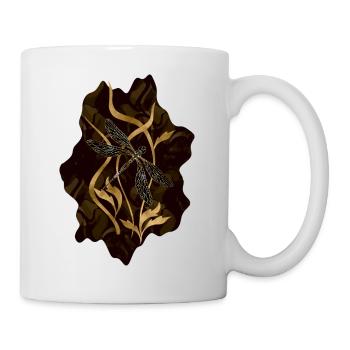 Libellule - Mug blanc - blanc - Droite