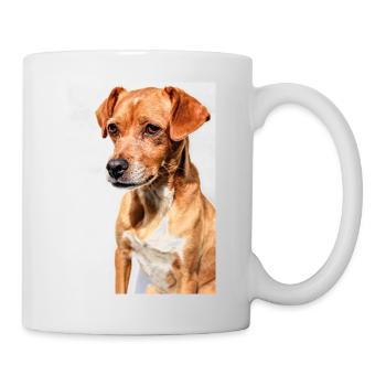 Hunde Portrait Weiß - Tasse - Weiß - Rechts