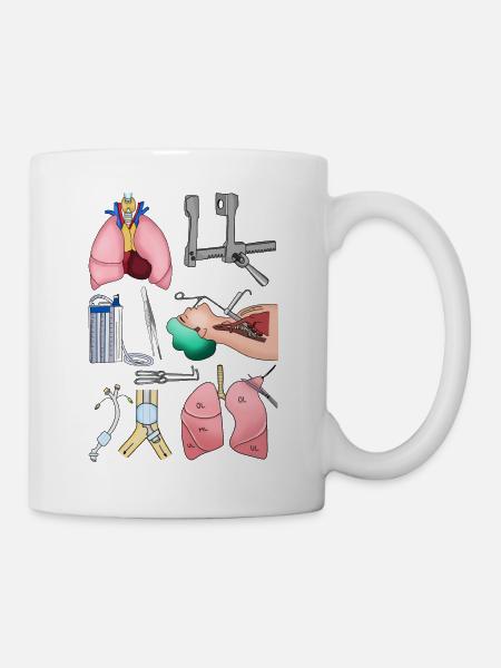 Thoraxchirurgie - Tasse - Weiß