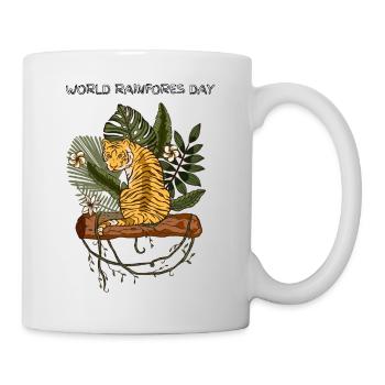 World rainforest day june 22 - Mug - white - Right
