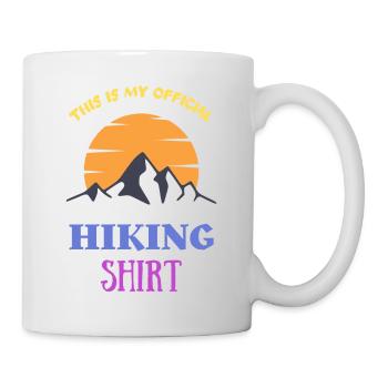 This is my official hiking shirt - Mug - white - Right