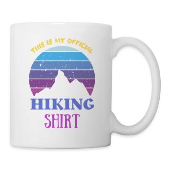 This is my official hiking shirt - Mug - white - Right