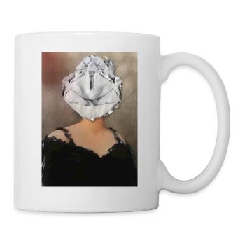 PAPER HEAD, 2020 by massimiliano sbrescia - Mug - white - Right
